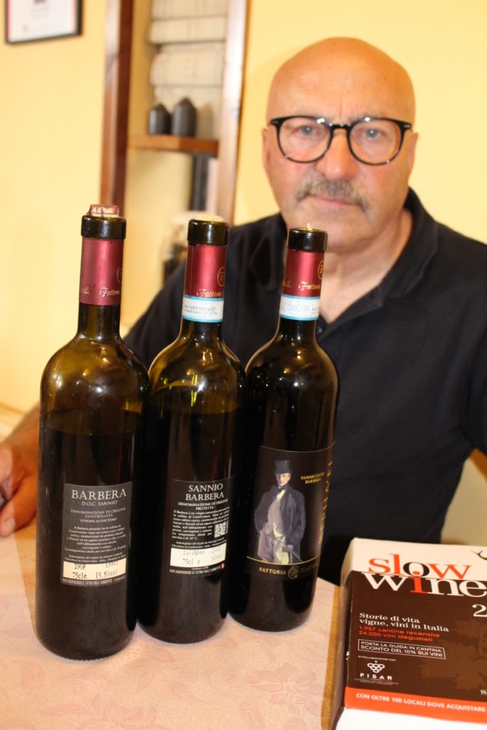 Antonio Ciabrelli e la sua Barbera del Sannio aka Camaiola