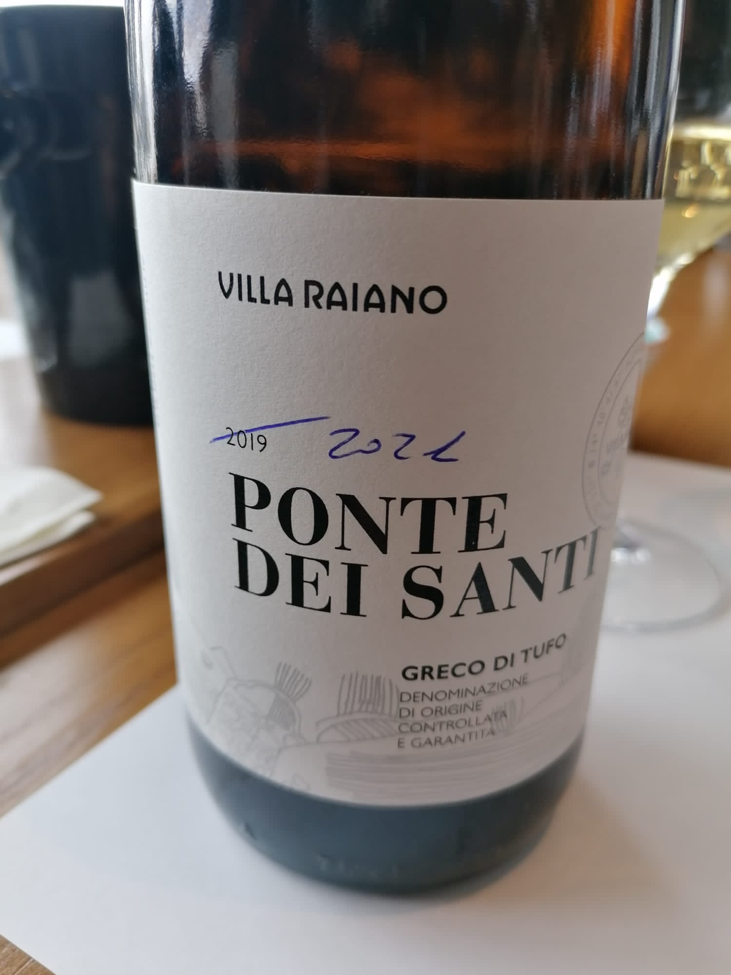 Greco di Tufo Ponte dei Santi 2021, Villa Raiano